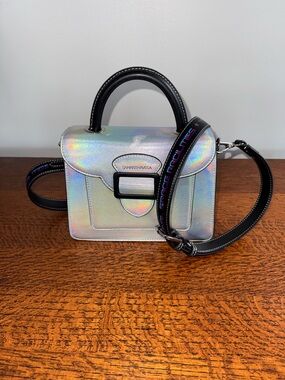 RARE Samantha Vega Holographic Twigs Top-Handle Crossbody Bag